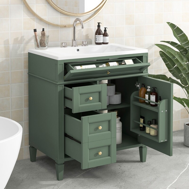 30 inch green bathroom vanity hotsell