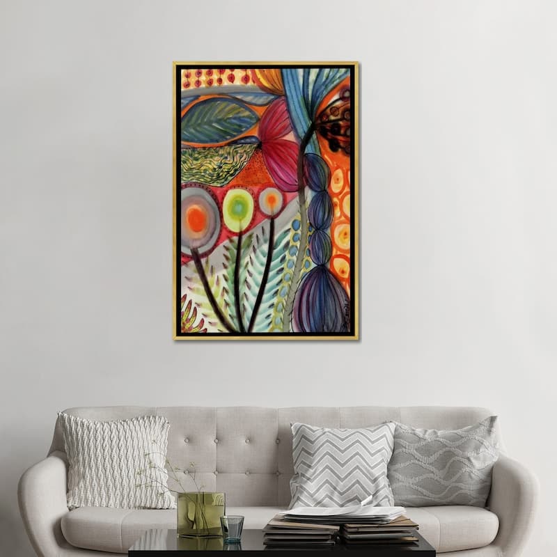 iCanvas "Vivaces" by Sylvie Demers Framed Canvas Print