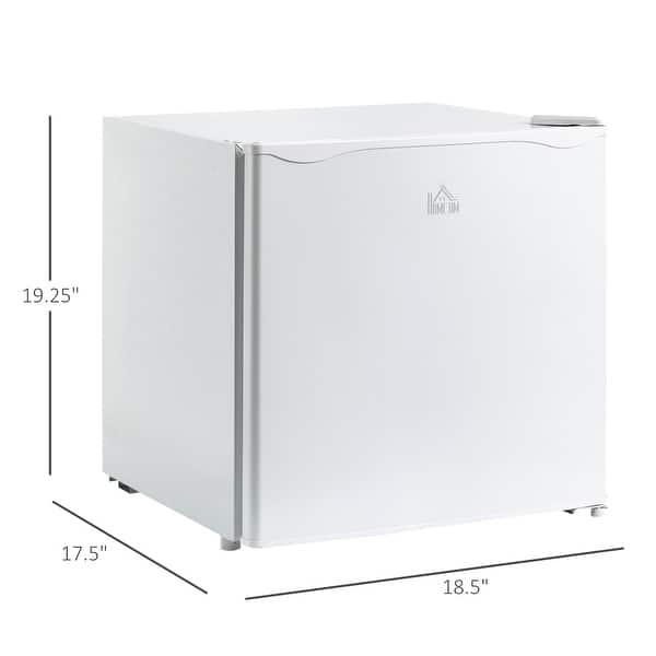 dimension image slide 5 of 7, HOMCOM Mini Freezer Countertop, 1.1 Cu.Ft Compact Upright Freezer with Removable Shelves, Reversible Door for Home