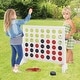 preview thumbnail 6 of 18, Costway 4-in-a-row Game Set with 42 PCS Chips & 600D Oxford Fabric - See Details