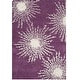 preview thumbnail 59 of 140, SAFAVIEH Handmade Soho Miyase Modern Burst New Zealand Wool Rug 2' x 3' - Purple/Ivory