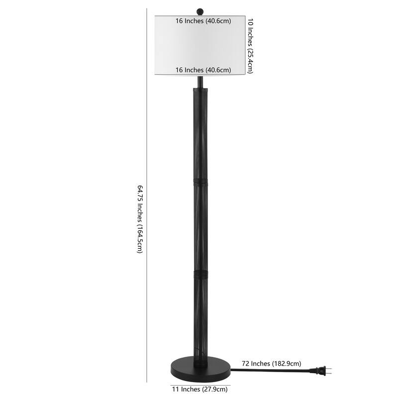 SAFAVIEH Lighting 65-inch Jeyne Floor Lamp - 19" W x 19" D x 65" H