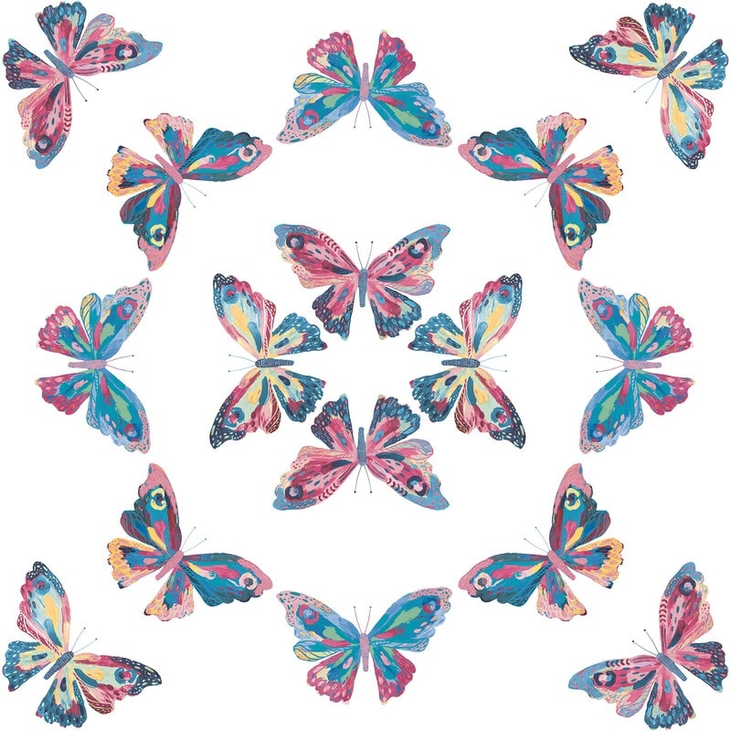 EttaVee Papillon Peel and Stick Wallpaper