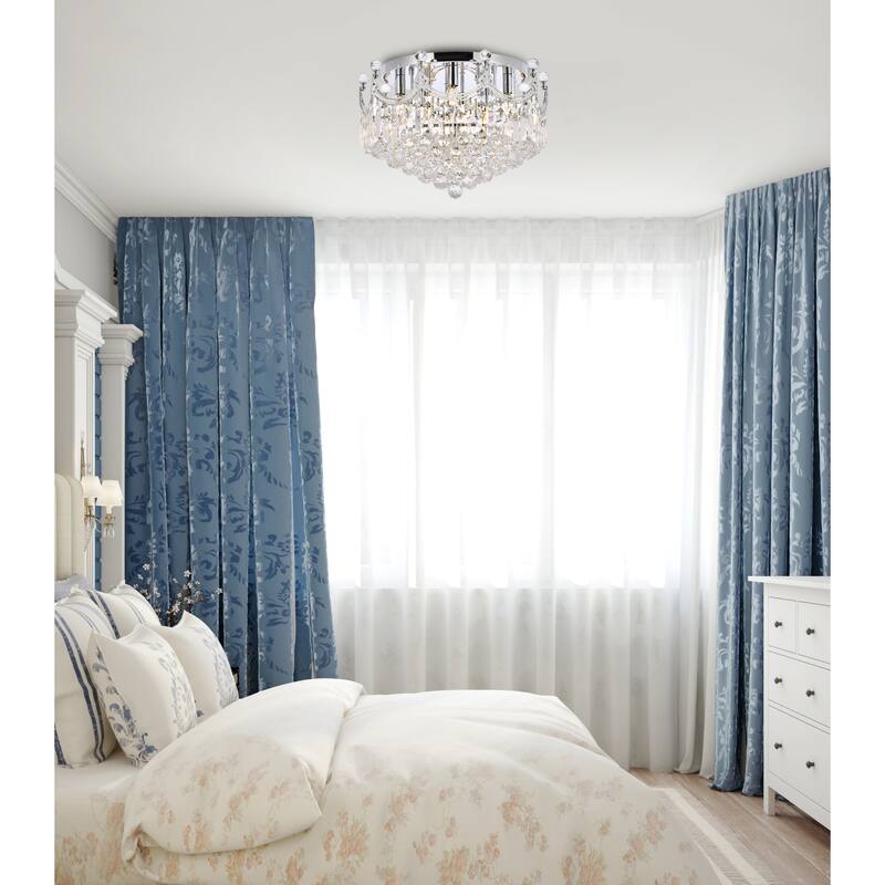 Elegant Lighting V8949F20/RC Corona 9 Light 20" Wide Semi-Flush