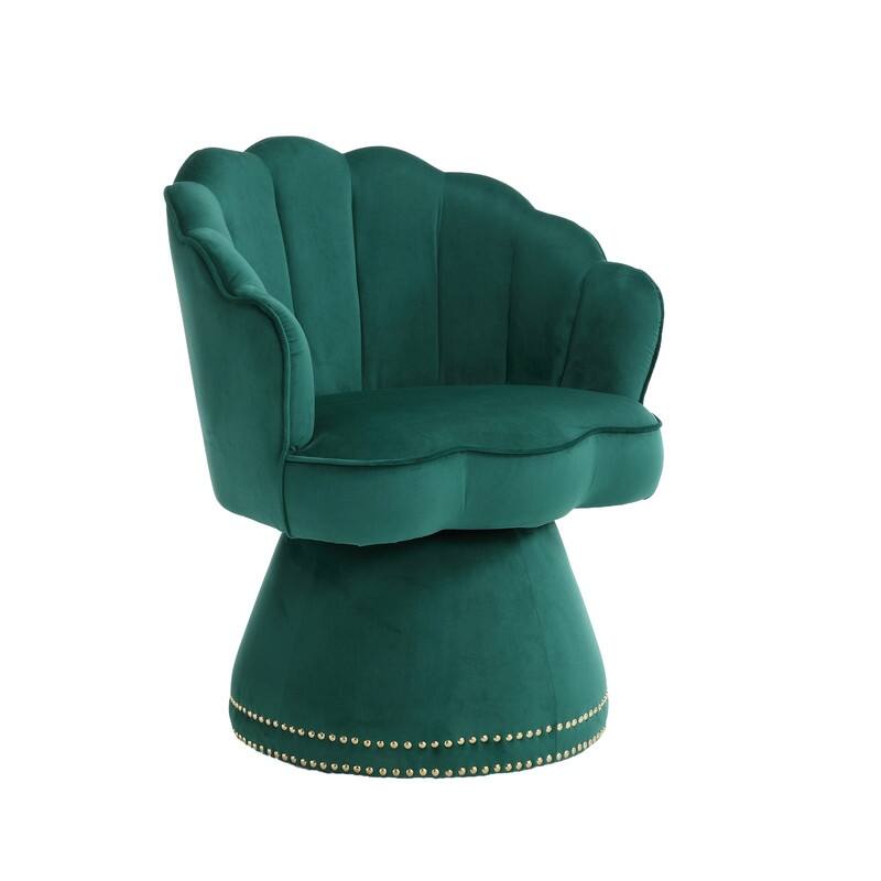 Modern Shell Design Swivel Barrel Chair, Orange Bed Bath & Beyond 39979015