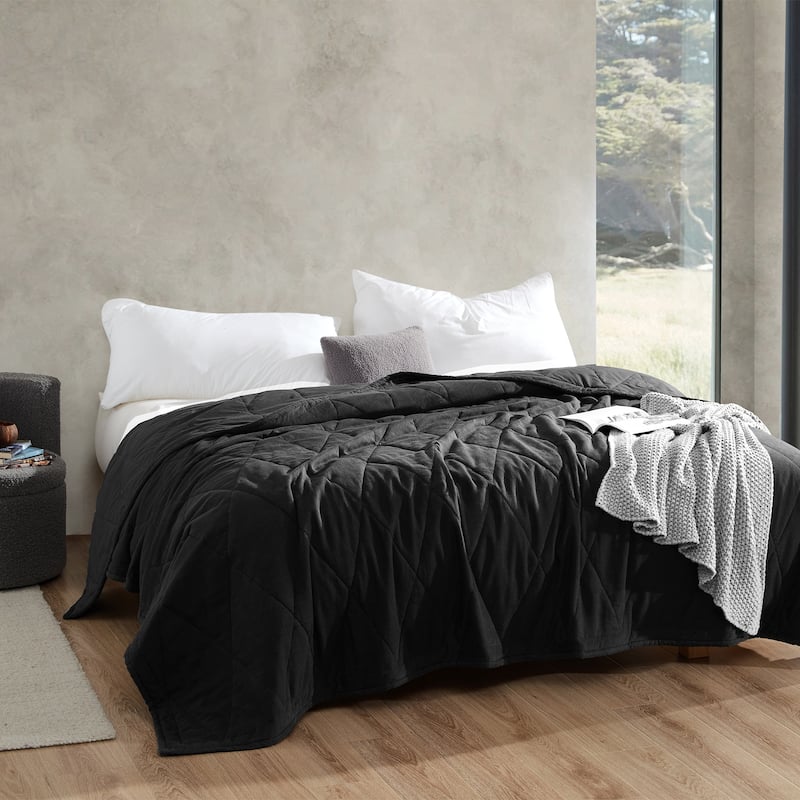 Dark Sky Reserve® - Portugal Made Linen-Cotton Supersoft Comforter - Black - Queen