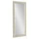 preview thumbnail 1 of 7, DesignOvation Coolidge Framed Wall Vanity Beveled Mirror 18.25x50.25 - Gold