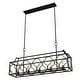 preview thumbnail 22 of 20, Hunter Stone Creek 5-Light Modern Farmhouse Linear Chandelier - Dining Room - Rustic, Transitional