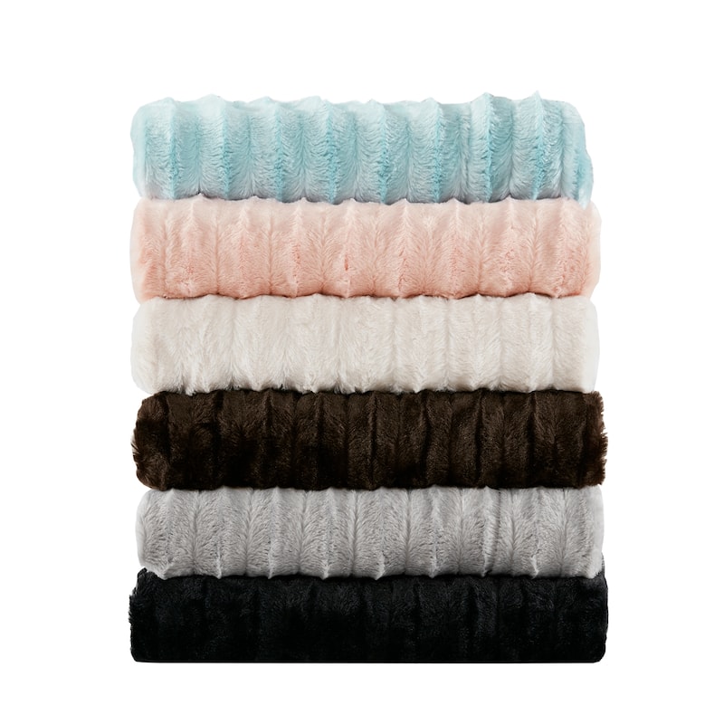 Madison Park Duke Long Fur Throw