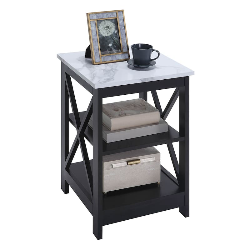 Convenience Concepts Oxford End Table with Shelves
