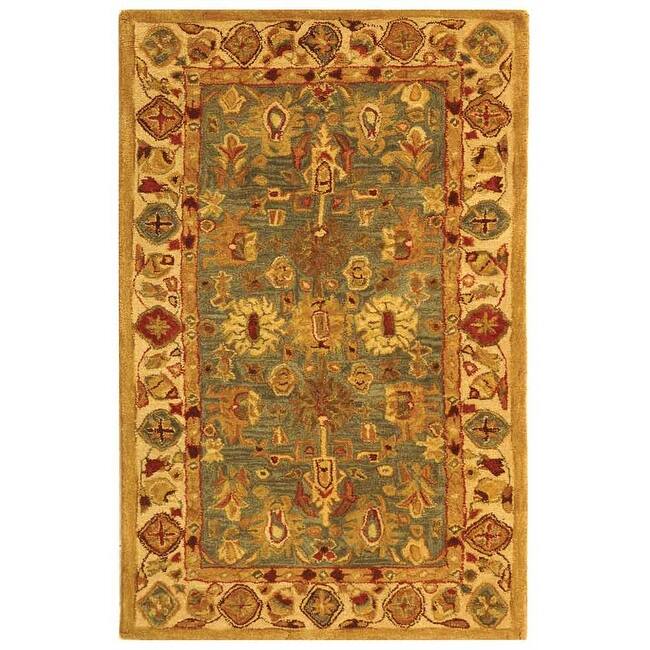 SAFAVIEH Handmade Anatolia Bibbi Traditional Oriental Hand-spun Wool Rug