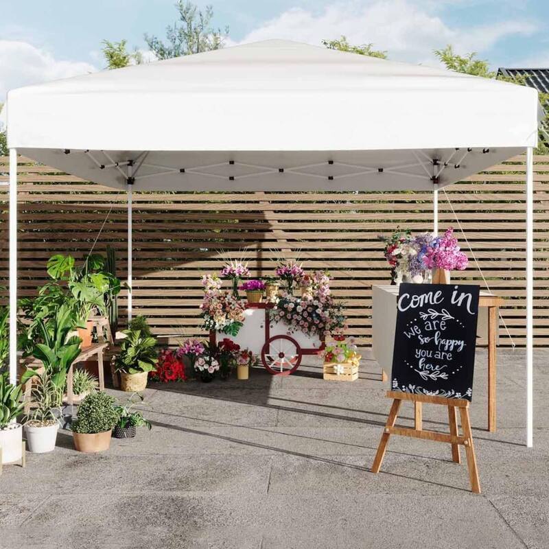 10x10 Pop Up Canopy Tent with 4 Sandbags & Carrying Bag for Camping, Parties
