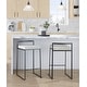 preview thumbnail 69 of 72, Porch & Den Forrest Contemporary Black Stackable Fully Welded Counter Stool (Set of 2)