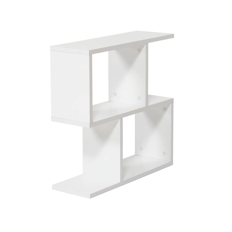 Alfa Rectangle 4 Shelves End Table, 23 inch End Table for Living Rooms