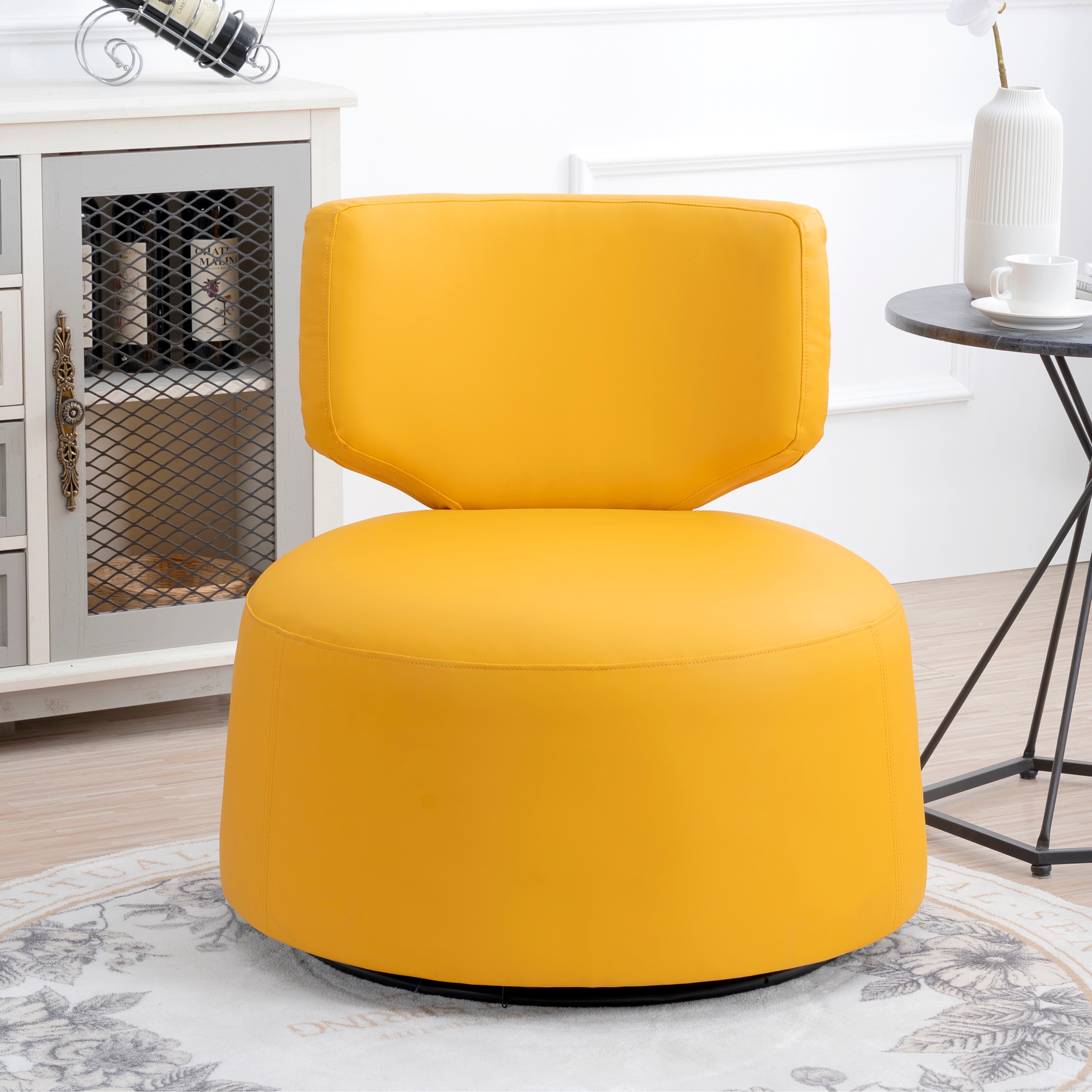 Yellow shop corner chair