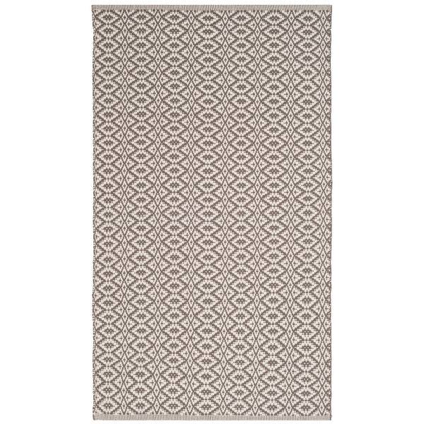 SAFAVIEH Montauk Handmade Cotton Area Rug - 8'x10', Ivory & Black Flat Weave For Living Room
