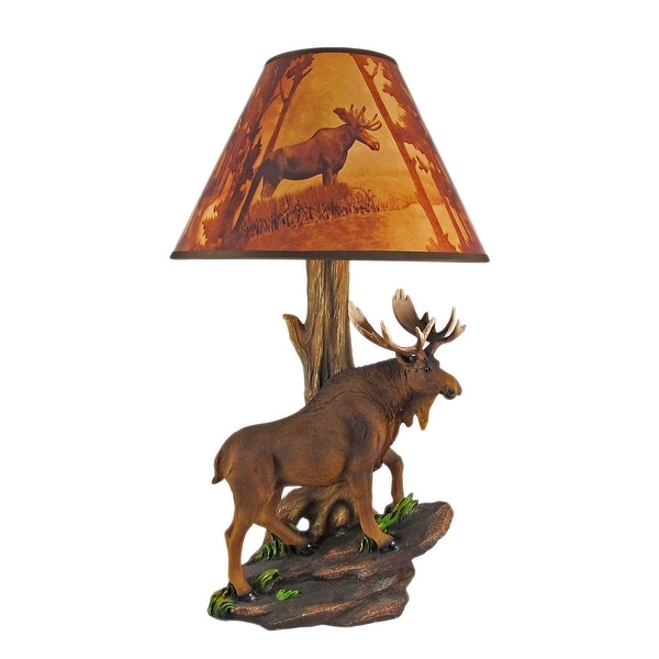 moose table lamp