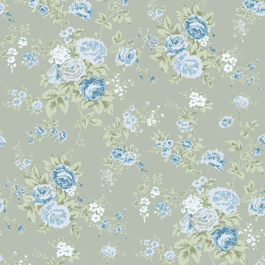 Shabby Chic by Rachel Ashwell Wild Flower Sage Wallpaper
