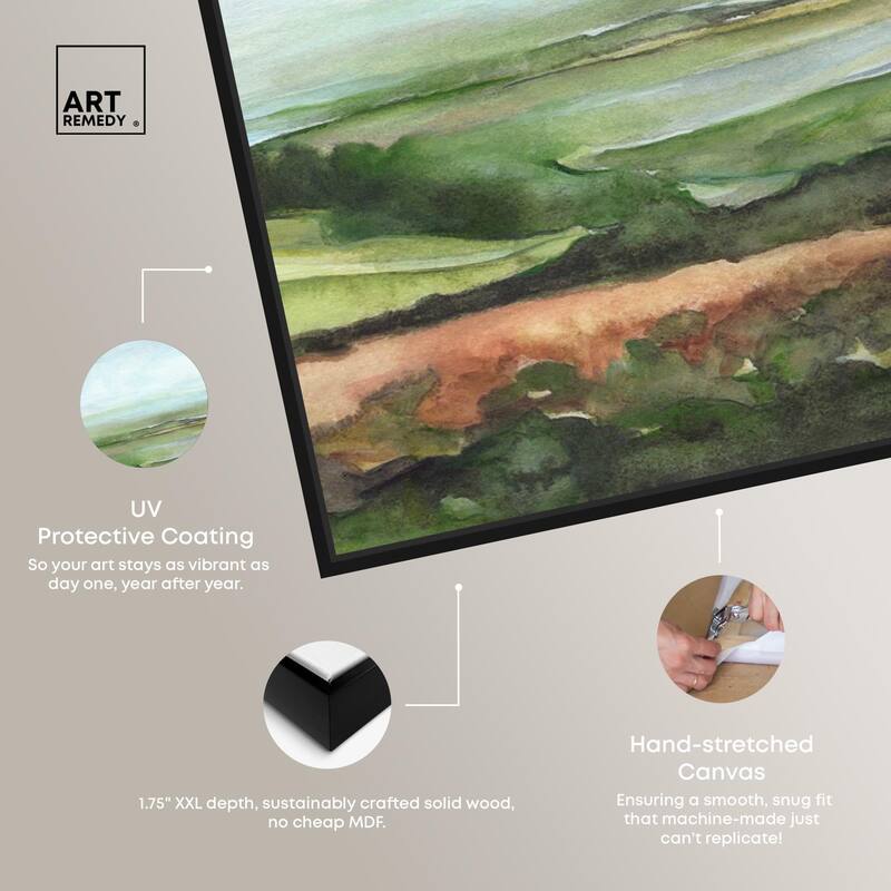 Watercolor Horizon Canvas by Art Remedy