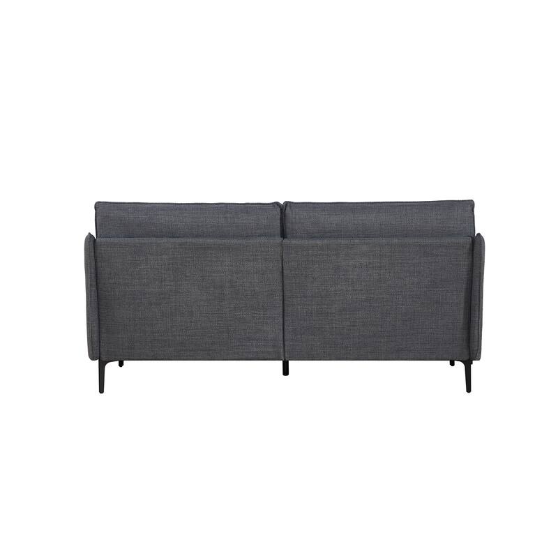 Upholstered Sofa with USB Charge Port & 2 Pillows