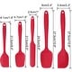 preview thumbnail 2 of 11, 5pcs Silicone Spatula Set Heat Resistant Non Stick Spatula Red