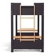 preview thumbnail 14 of 12, Furniture of America Zyric Modern Grey Mauve Solid Wood Twin over Twin Low Profile Bunk Bed