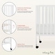 preview thumbnail 4 of 3, Dream On Me Quinn Full-Size Folding Crib - White