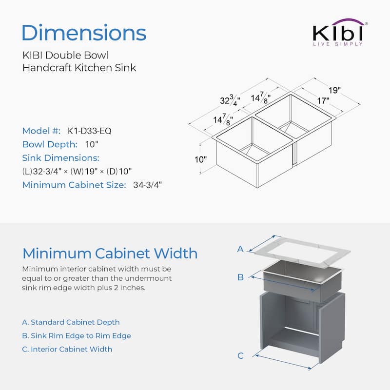 33 Inch Handcrafted Undermount Double Bowl Real 16 gauge Stainless Steel Kitchen Sink with Strainers and Grids