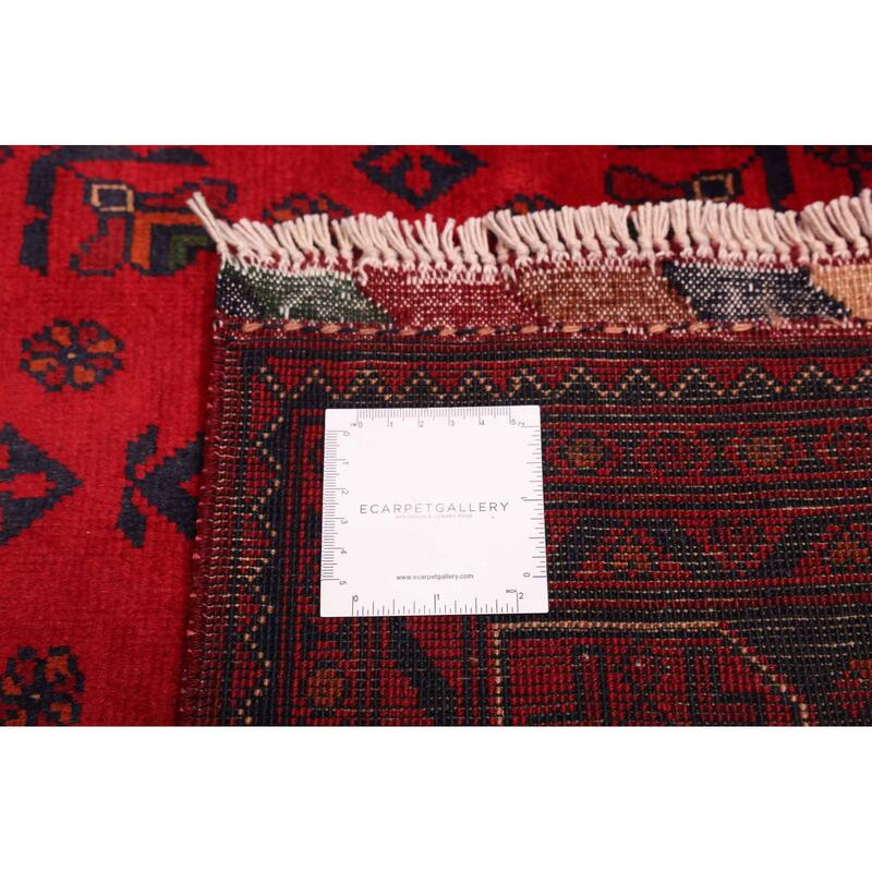 ECARPETGALLERY Hand-knotted Finest Khal Mohammadi Red Wool Rug - 4'11 x 6'6