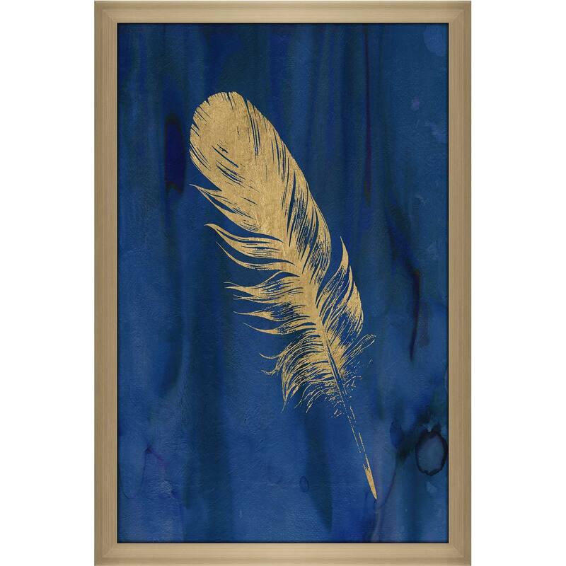 "Golden Feather III" by Carol Robinson Print on Acrylic