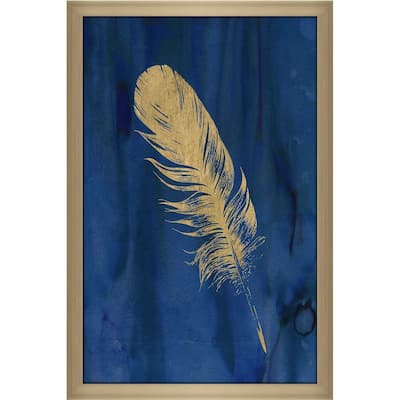 "Golden Feather III" by Carol Robinson Print on Acrylic