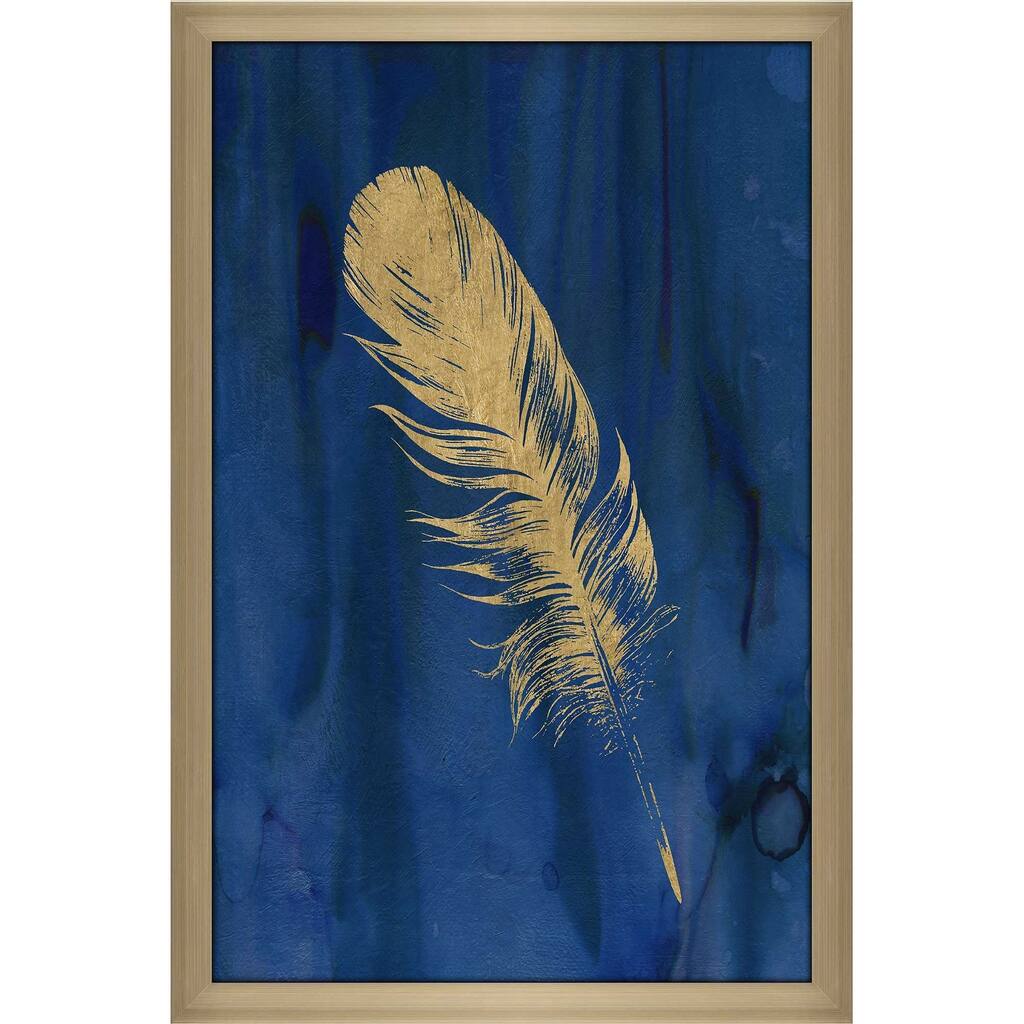 "Golden Feather III" by Carol Robinson Print on Acrylic