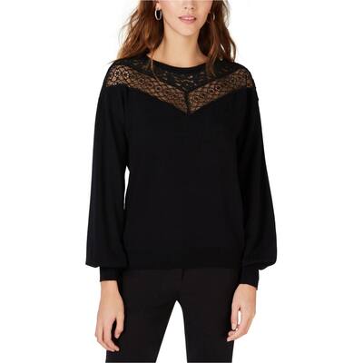 I-N-C Womens Lace Detail Pullover Sweater