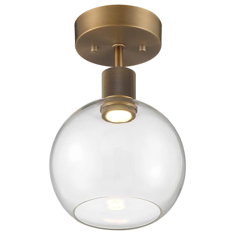 Port Nine Burgundy LED Semi-Flush Light - Dedicated LED
