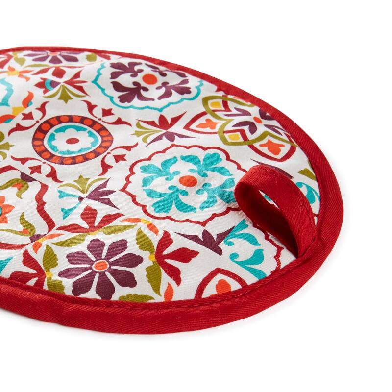 Fiesta Fiesta Worn Tiles Oven Mitt & Pot Holder Set, Set of 2 - 8"x10"