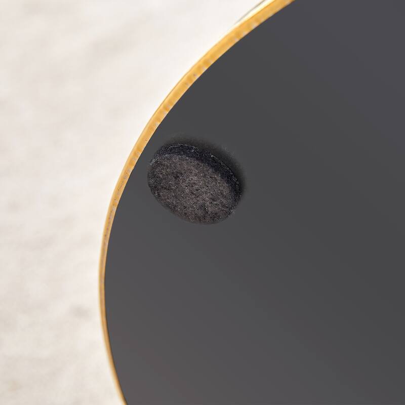 31.5 Inch Elegant White Marble Pattern Round Dining Table - Suction Molding Annular Texture, Durable and Water-Resistant