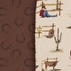 preview thumbnail 5 of 4, Sweet Jojo Designs Tan Brown Western Cowboy Boy 2 Pack Baby Bassinet Fitted Sheets - Horseshoe Print & Wild West, Southern Horse