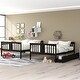 preview thumbnail 5 of 10, Modern Full over Full Bunk Bed With Drawers and Ladder For Bedroom,Guest Room Furniture