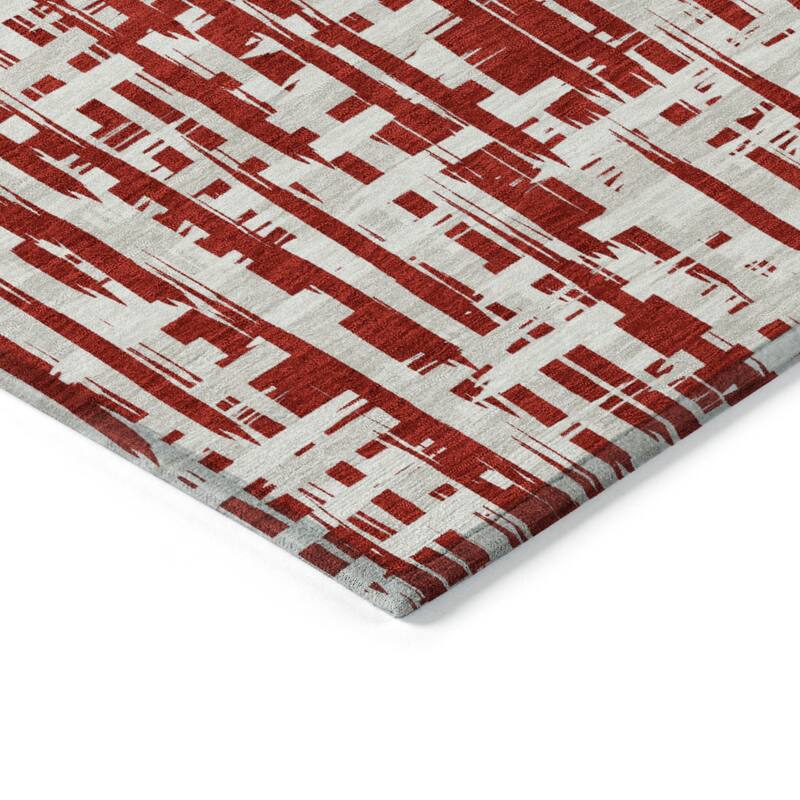 HomeRoots Abstract Transitional Rectangle Outdoor Rug