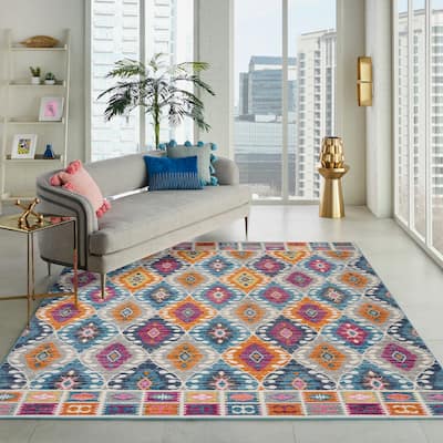 Nourison Passion Boho Geometric Tribal Area Rug