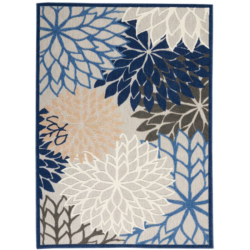 Nourison Aloha Floral Modern Indoor/Outdoor Area Rug