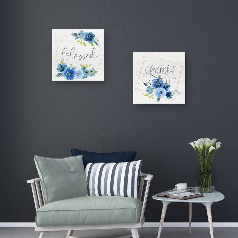 Blessed & Gratefull Canvas Art Prints