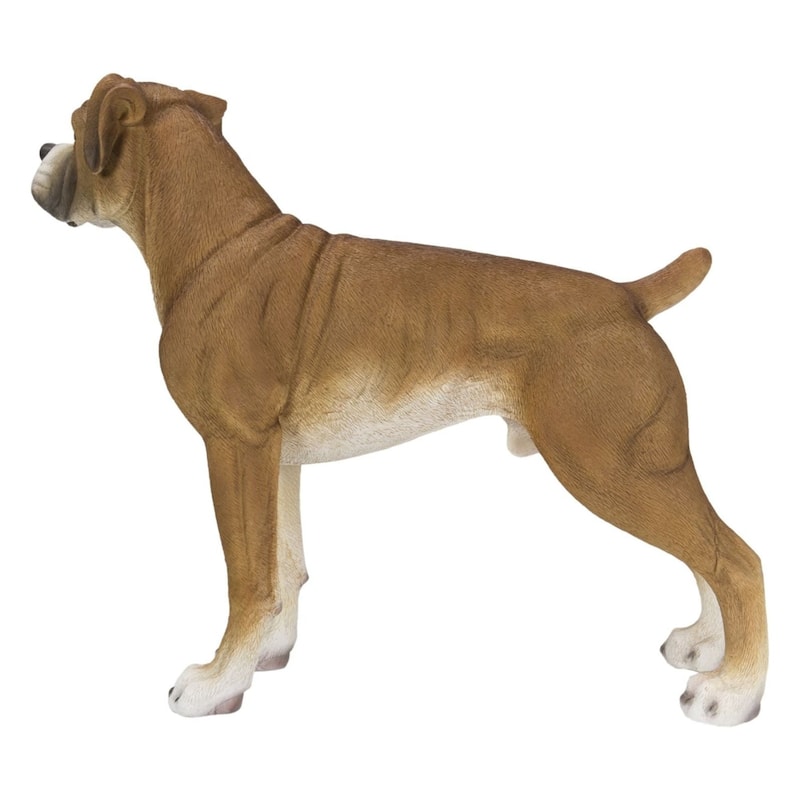 16.75" Standing Boxer Outdoor Garden Statue