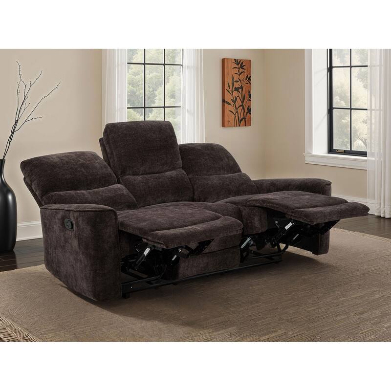 Navarro Chenille Upholstered Reclining Sofa - 79.25" x 37.75" x 40.25"