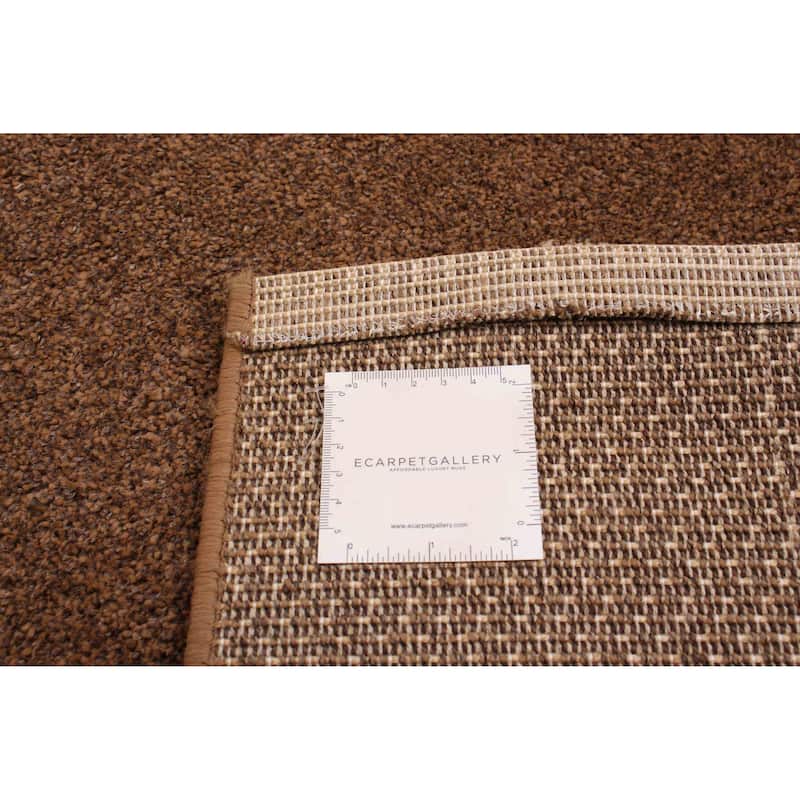 ECARPETGALLERY Machine Woven Lotus Mod Brown Polypropylene Rug - 6'7 x 9'8