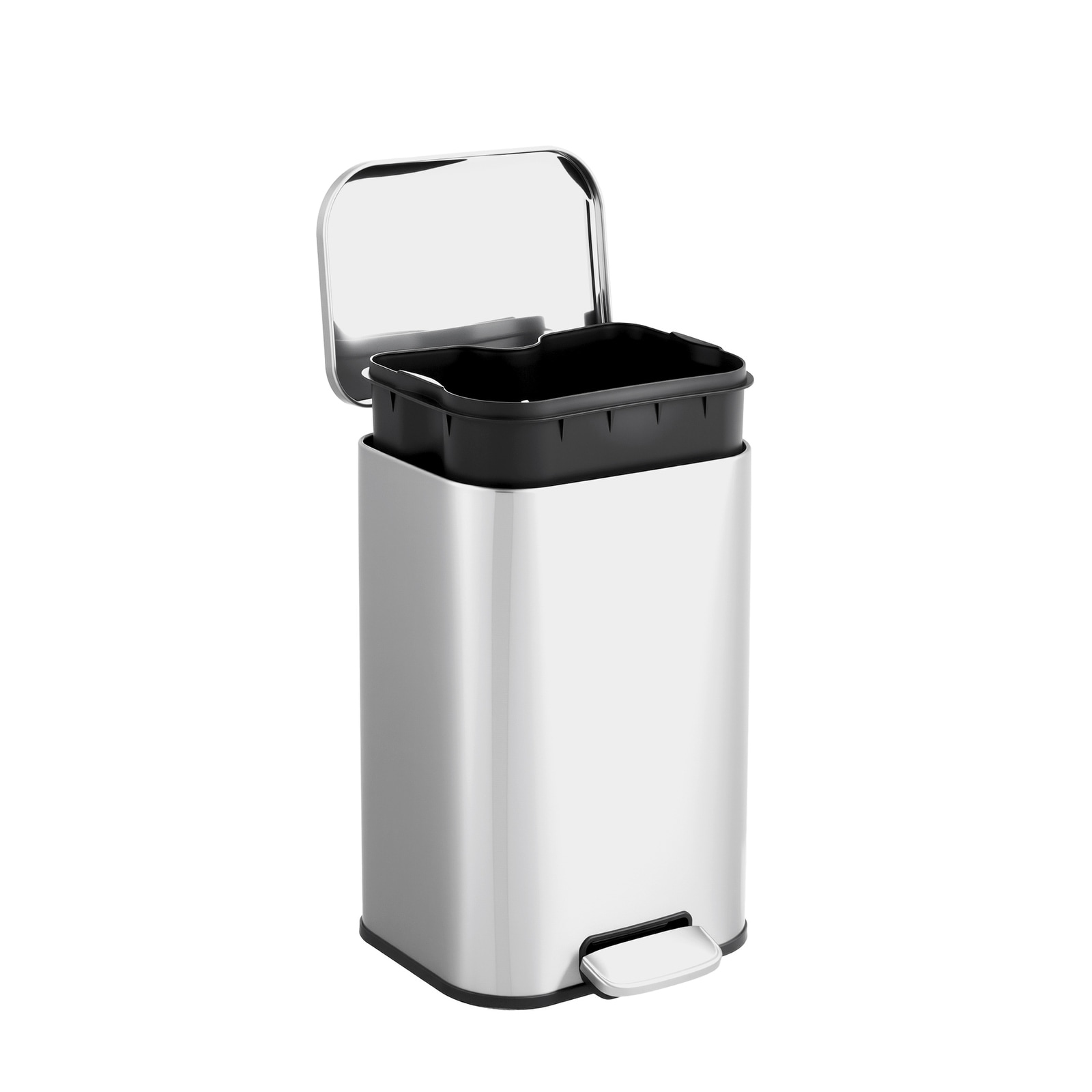 Garvee Trash Can, Step Garbage Can with Soft-Close Lid
