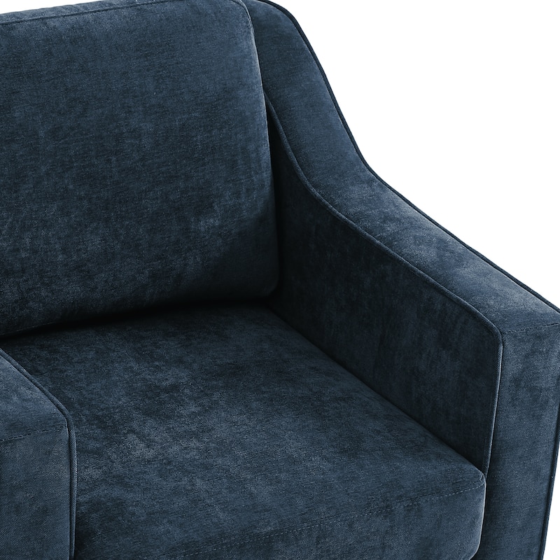 30" W Modern Accent Swivel Chair Comfy Upholstered Armchair Set of 2