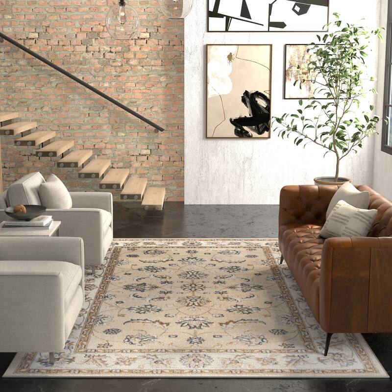 Domani Avon Elegant Traditional Scroll Rug