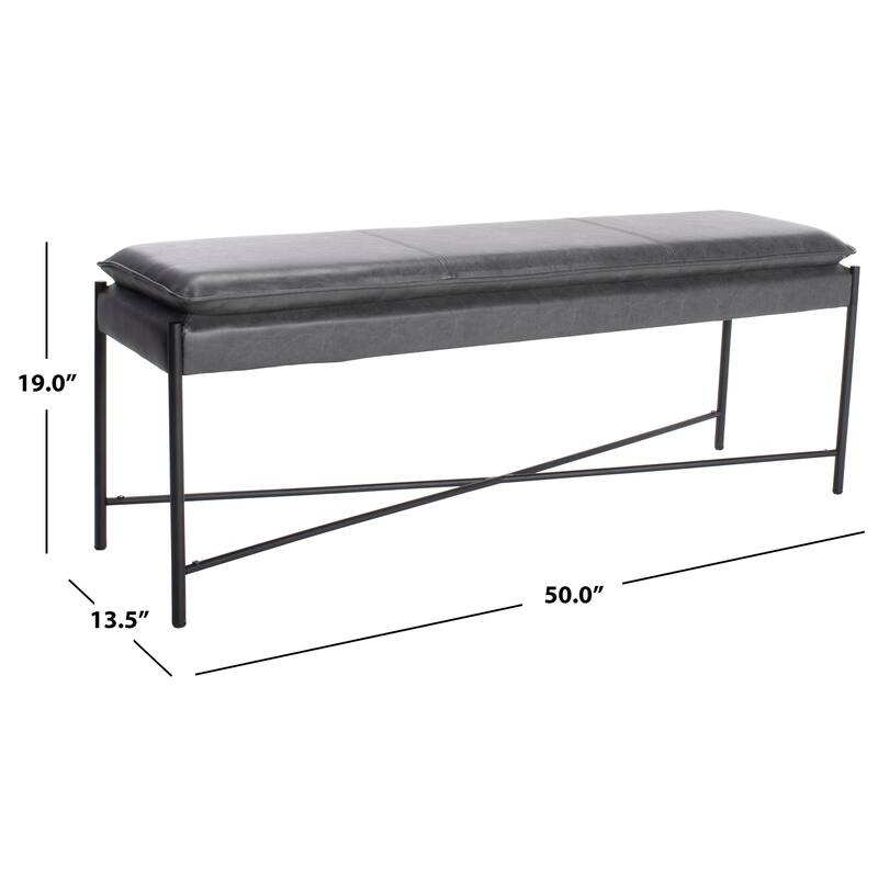 SAFAVIEH Sabra Cushioned X-Bench - 50Wx14Dx19H