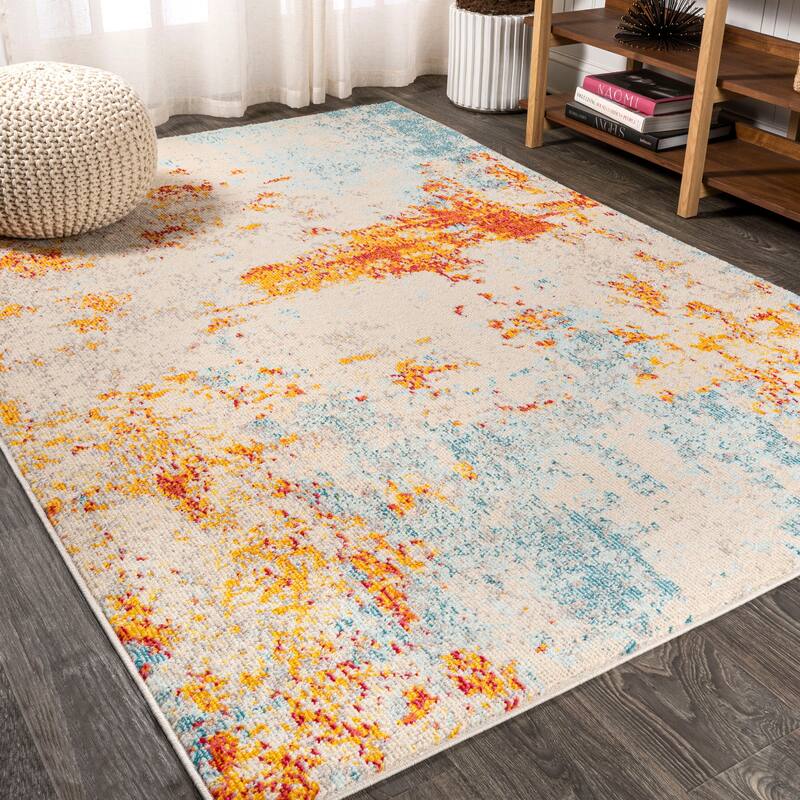 JONATHAN Y Petalo Modern Abstract Area Rug